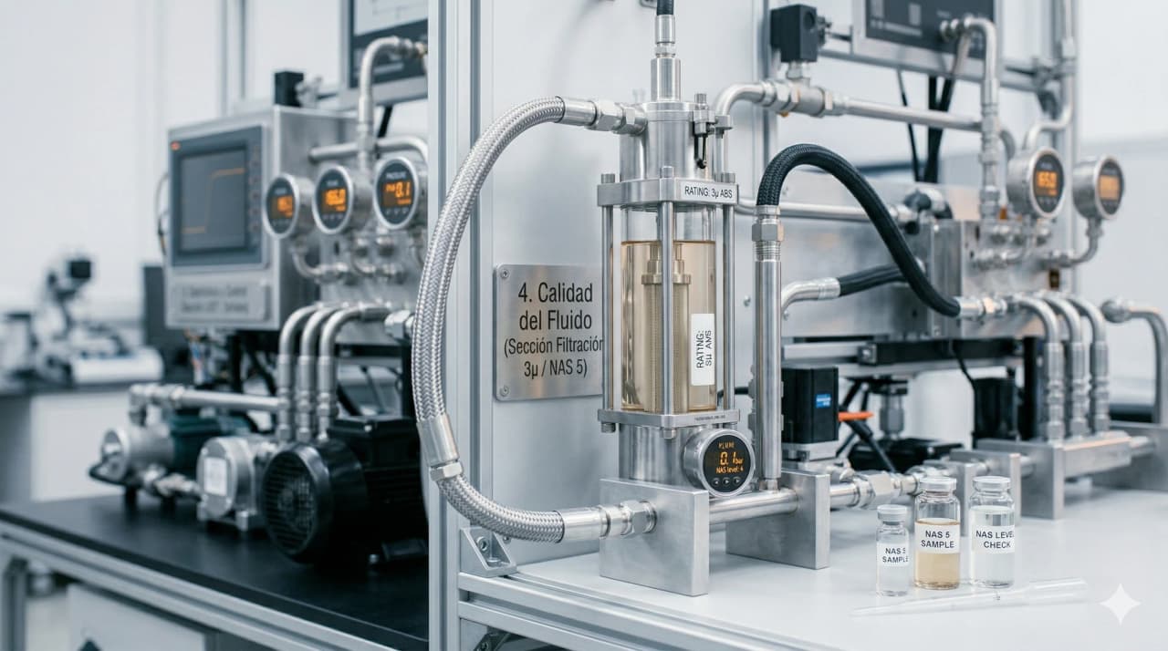 Pureza de aceite hidráulico NAS 1638 Clase 5
